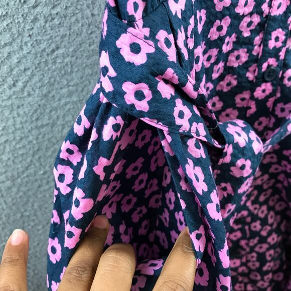 Katharine Kidd Women Dress Purple Mini Floral‎ Puffed size 4 - Picture 11 of 12